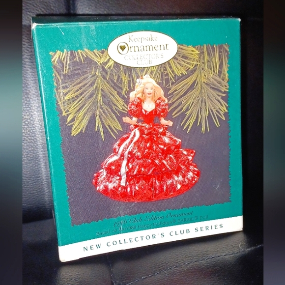 Hallmark Other - Hallmark Keepsake Ornament 1996 Based on Vintage 1988 Happy Holiday Barbie